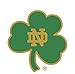 WinCraft Notre Dame Fighting Irish Shamrock 4"x4" Die Cut Decal - Green