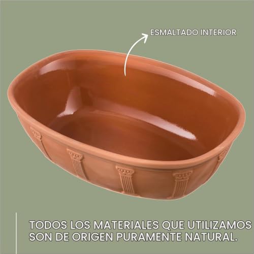 Miniatura 3 de Römertopf Fuente Ovalada De Barro, Edición De 50 Años, Capacidad 5 Litros