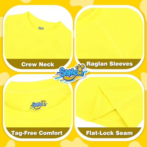 Image of Semois Boys Rash Guard Swim Shirt Short Sleeve Swimwear Toddler Kids Youth Rashguard Water Shirt UPF+ 50 Quick Dry Shirt
