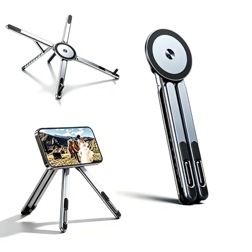 Trépied magnétique pliable fini les douleurs de cou avec ce support de téléphone
