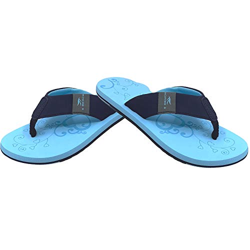 Ultrapower Flip On - Chanclas de dedo para mujer, hombre y niños, antideslizantes, Unisex, Turquesa y azul., 37 / UK 4