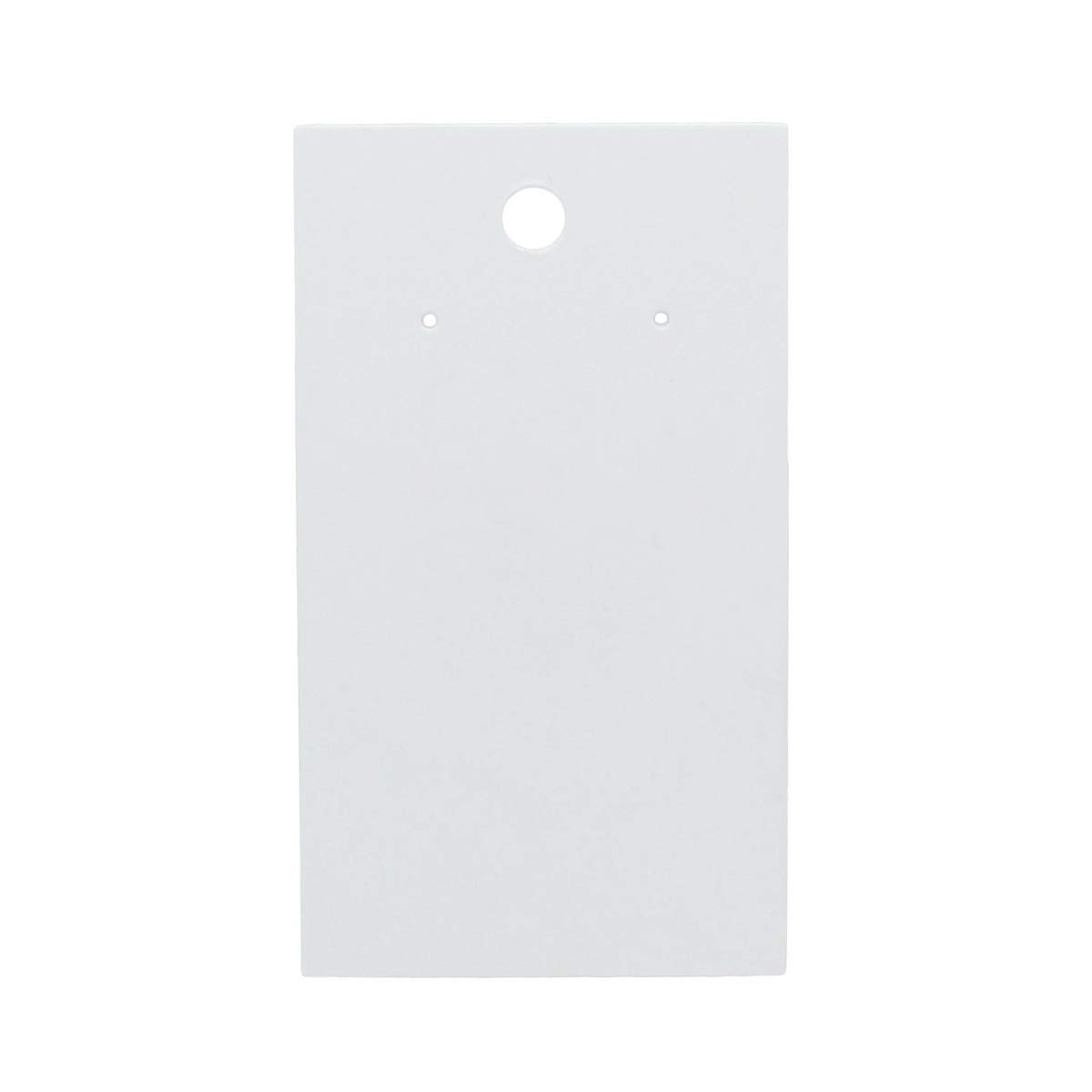 HBC Earring Display Cards White - 50 Cards
