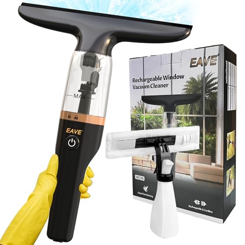 Rechargeable Window Vacuum Squeegee, with 11 in. Squeegee Blade, Cordless Window Vacuum Cleaner Set for Cleaning Windows, Shower Doors, Mirrors, Tiles