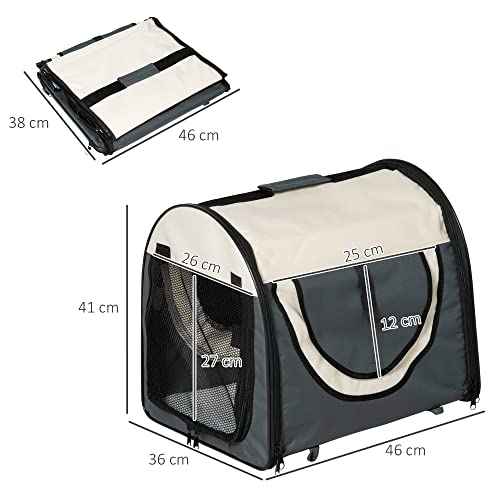PawHut Hundebox faltbare Hundetransportbox Transportbox für Tier 5 Größen