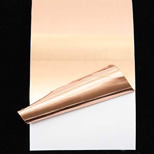 Copper Foil Tape, 2-Inch Wide Conductive Adhesive (Rose Gold, 20 Yards) - Thumbnail 2