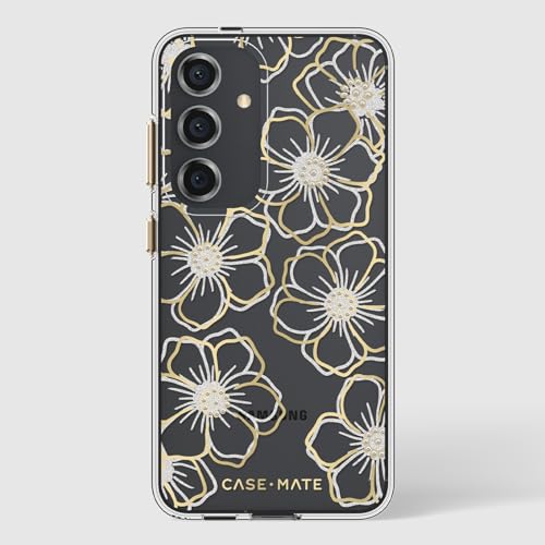 Case-Mate Samsung Galaxy S24 Case [6.2"] [12ft Drop Protection] [Wireless Charging] Floral Gems Phone Case for Samsung Galaxy S24 - Cute Bling Sparkle Cover w/Anti-Scratch Tech, Shockproof, Slim Fit - image 6