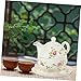 MAGICLULU Juego De Tetera y Taza De Cerámica Tetera De Flores Para Té Vajilla De Cerámica Kit Portátil Para Hogar y Decoración 1 Set Imagen de MAGICLULU Juego De Tetera y Taza De Cerámica Tetera De Flores Para Té Vajilla De Cerámica Kit Portátil Para Hogar y Decoración 1 Set