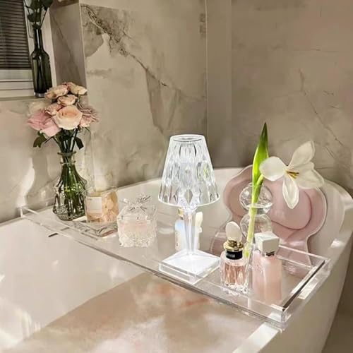 Panier de rangement de salle de bain transparent pour baignoire 76cm - 4