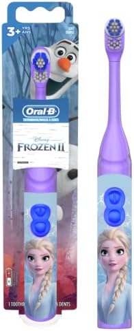 Oral B Pro-Health Jr. Battery Powered Kid's automatic Toothbrush featuring Disney's Frozen, Soft, 1 ct