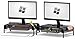 SimpleHouseware 2PK Metal Desk Monitor Stand Riser with Organizer Drawer