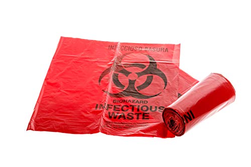 Image of Oakridge OSHA Approved Biohazard Safety Bags (25 Gallon) (50 Bags) - Professional Grade