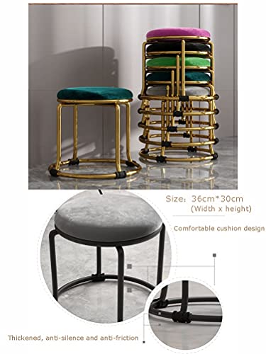 Tabouret bas vert pour changer de chaussures sans effort