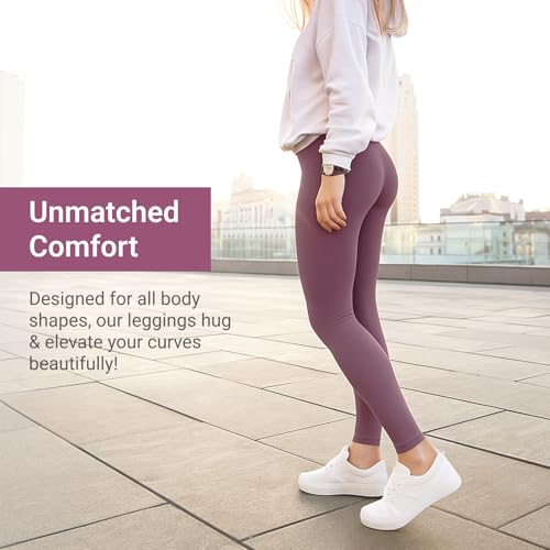 Image of SATINA High Waisted Leggings for Women - Comfortable and Stretchy in Versatile Sizes and Colors