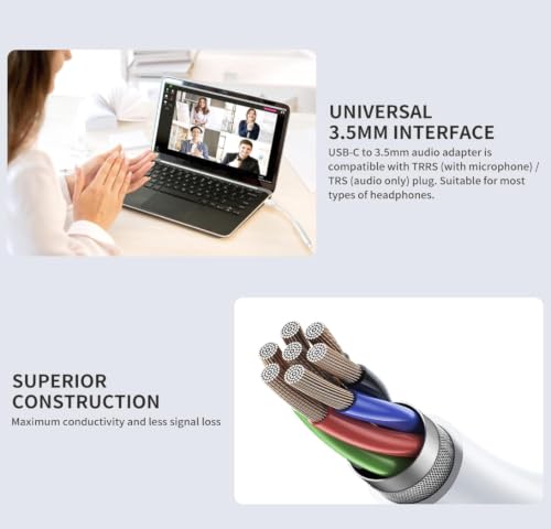 Basesailor Lightning to 3.5mm Audio Adapter for iPhone WHITE - Image 6