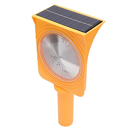Luz de advertencia solar LED estroboscópica de doble color para interior y exterior