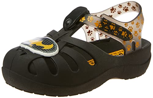 Grendene Kids Sandalia, Patinhas Sandalia, Super Pets, Masculino, 19, Modelo: 22779, Cor: PRETO/AMAR