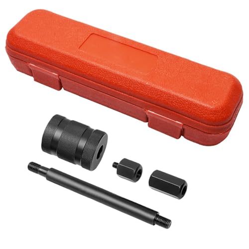 Extractor de boquillas de combustible, juego de adaptadores de rosca, mango de gran alcance, construcción de metal endurecido, diseño compacto de bolsa de transporte, ideal para sistemas de gasolina