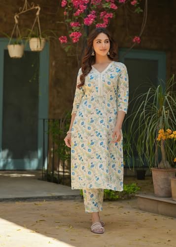 Image of FABNEX kurta set for women | Women Kurti Pant Set (K-Set-1)