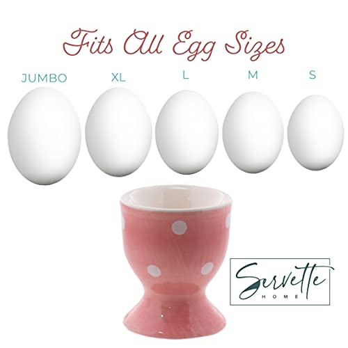 Servette Home 2SVST0020-PARENT Egg Cup Cute Ceramic Soft Boiled Egg Holder thumb #1