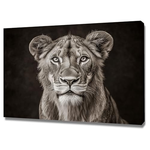 Toile portrait lion ombre moderne pour décoration de chambre moderne