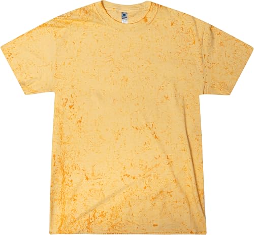 Colortone Color Crush Tie Dye T-Shirt for Men and Women, Color Crush Canary, Medium