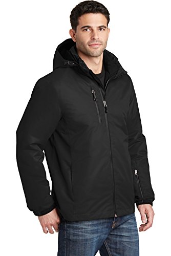 Port Authority Vortex Waterproof 3-in-1 Jacket. J332, Black/Black, L4