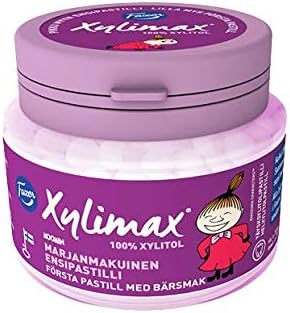 FazerXylimax Moomin Pikku My Full xylitol Pastilles 4 Jars of 85g