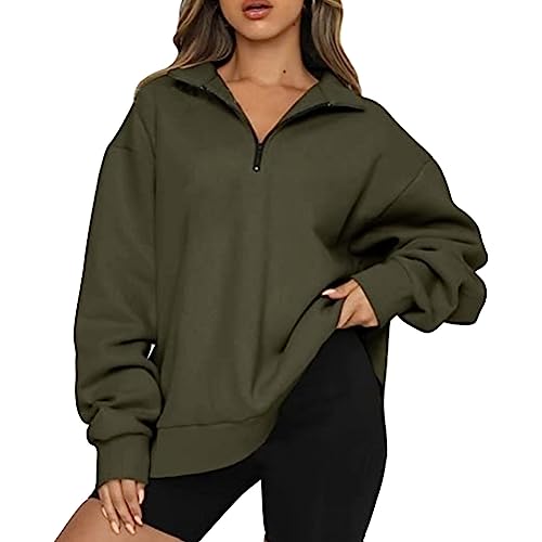 Sweatshirt Damen ohne Kapuze Oversize Pullover Herbst Winter Oberteile...