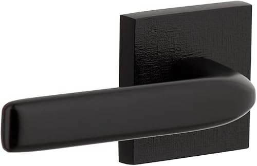 Viaggio 623088 Roseta de lino Quadrato color negro satinado con palanca Bella para diestro, fondo 2-38"