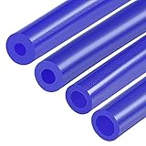 MECCANIXITY Vacuum Silicone Tubing Hose 5/32' 1/4' 5/16' 1/2' ID 1/8' Wall Thick 5ft Blue High Temperature for Engine