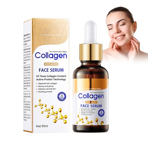Rostblant 30ml Suero de Colágeno,Suero Facial de Colágeno,Hidratante,Antiarrugas,Calmante,Suavizante,Repone el Colágeno de la Piel,Nutrición de la Piel,Cuidado de la Piel