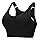 Litherday Reggiseno Sportivo Donna Alto Impatto Push Up Top Fitness Donna con Imbottitura Rimovibile Senza Ferretto Reggiseno Palestra per Yoga Corsa Ginnastica,Negro,S