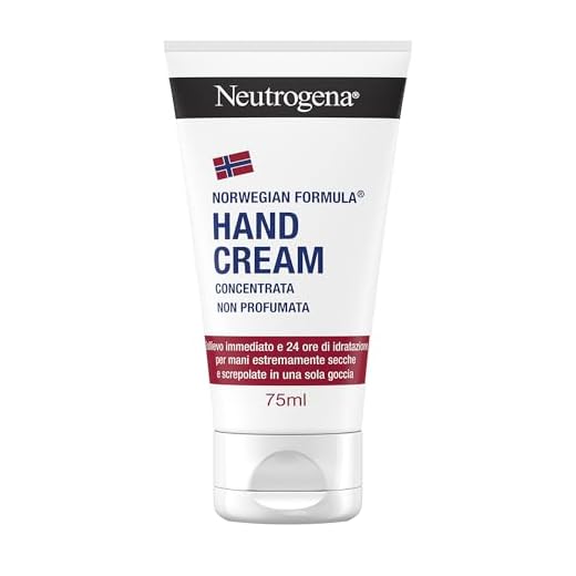 Neutrogena Formula Norvegese Crema Mani Concentrata Non Profumata, Crema mani riparatrice con Glicerina e Vitamina E, Crema mani secche e screpolate per sollievo e idratazione 24h, 75 ml