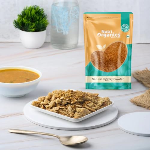 Image of NutriOrganics Jaggery Powder Pouch, 1000 g (Pack of 2)