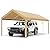 COBIZI Carport Canopy 12x20 Heavy Duty Car Tent Garage, Galvanized Frame Car Canopy Outdoor Shelter Waterproof & UV Protected with Built-in Sandbags for Car Boat Truck, Khaki