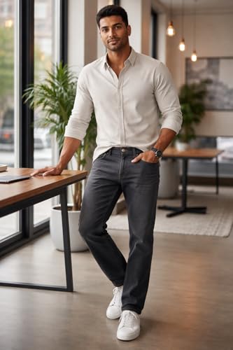 Image of ROTUS Men's Regular Fit Mid Rise Jeans
