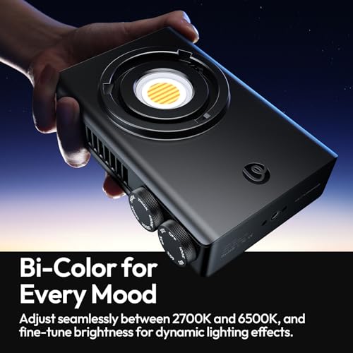Foco Compacto y Ligero ULANZI C01 Luz COB 100W con Mini Montura Bowens y CRI 96+ 6