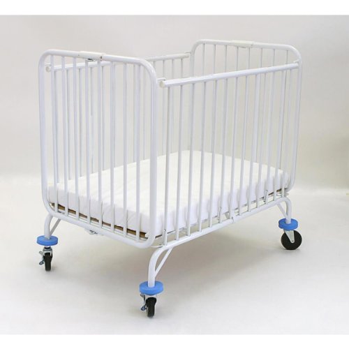 LA Baby The Condo Metal Evacuation Window Crib, White