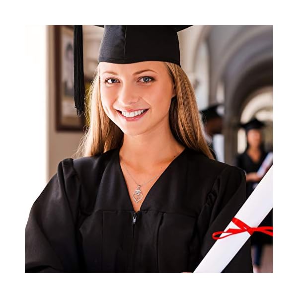 M-MOOHAM-Graduation-Gifts-for-Her-2021-14K-White-Gold-Plated-CZ-Graduation-Cap-Necklaces-Heart-Pendant-Initial-Necklaces-for-Women-Girls-College-Graduation-Gifts-for-Her-High-School M MOOHAM Graduation Gifts for Her 2023, 14K White Gold Plated Graduation Cap Necklaces 2023 Graduation Gifts Initial Necklaces for Girls Graduation Gifts for Her(U
