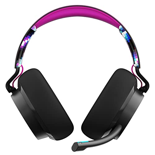 Skullcandy SLYR Pro Casque de Gaming Multiplateforme Supra-Auriculaire Filaire, Perception Sonore Optimisée, Microphone IA, Compatible Xbox + PlayStation + PC - Noir