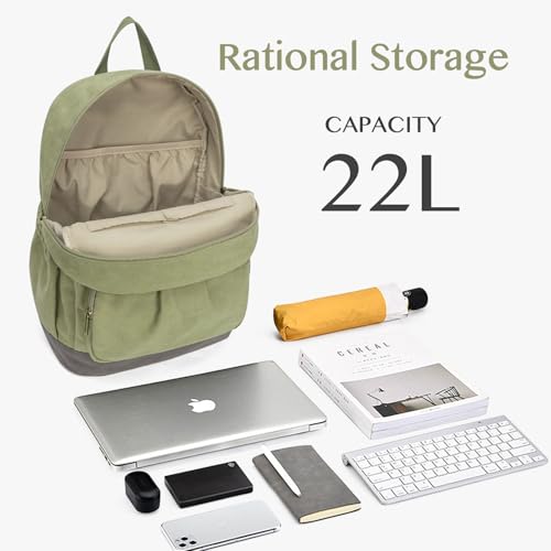 Image of Canvas Backpack for Women Travel Backpack for Men Vintage Bookbag Style for Casual Daypack Backpacks
