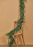 9ft Handmade Christmas Garland,Artificial Cypress Cedar Pine Needles Greenery Seasonal Garland for Christmas Fireplace Winter Holiday Indoor Outdoor Decoration
