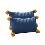 Almohada de : las almohadas de pompones se pueden aplicar para sofá, silla, sofá, cama, ventana o automóvil, etc.