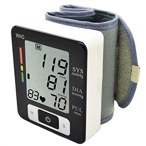 AODXI Automatic Digital LCD Wrist Band Blood-Pressure Meter Heart Rate Monitor Sphygmomanometer Oscillometric Method