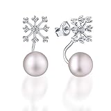 Pendientes de Verano S925 Accesorios de Plata esterlina Pendientes de Perlas Naturales de Agua Dulce Tendencia de Femenina