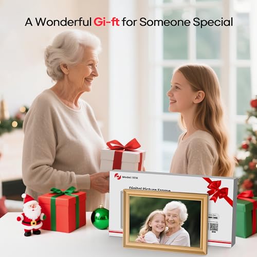 Frameo 10.1" WiFi Digital Picture Frame with 32GB Memory, 1280 x 800 IPS HD Touch Screen Electronic Photo Frame, Auto-Rotate, Slideshow, Wall Mountable, Share Photos/Video Remotely Anywhere by BIGASUO - Image 9