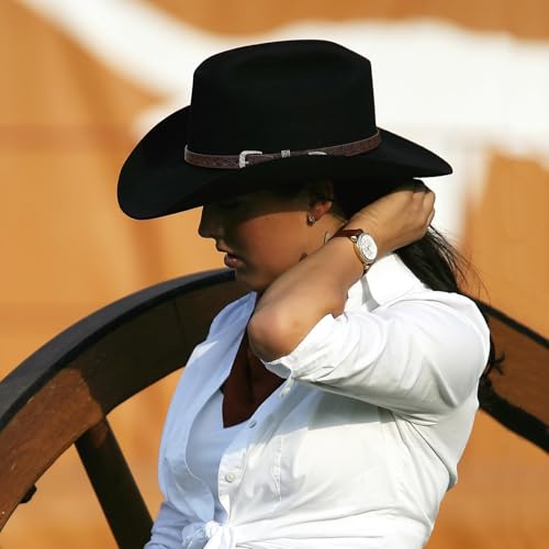 Image of Cowboy Hat Bands for Women Men, Cowgirl Hat Bands for Western Hats Straw Hats Fedora Hats, Leather Hat Belt Hatbands Multicolor