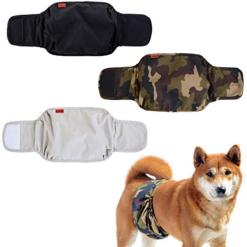Acdok Dog Belly Bands, Male Dog Diapers Washable Belly Band For Male Dogs, Reusable Male Dog Belly Wraps For Doggy Puppy #TOP6