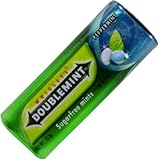 Wrigley's Doublemint Candy Peppermint Flavor Sugar Free Net Wt 23.8 G (34 Pellets) X 5 Boxes