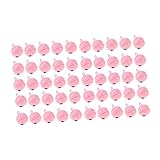 SEWACC 50個 スマスの鐘 ミニベルバルク スマスの飾り付け 花輪用クラフトベル パーティーの装飾 DIY風鈴ベル 装飾用の スマスベル 誕生日の装飾 ミニメタルベル ピンク